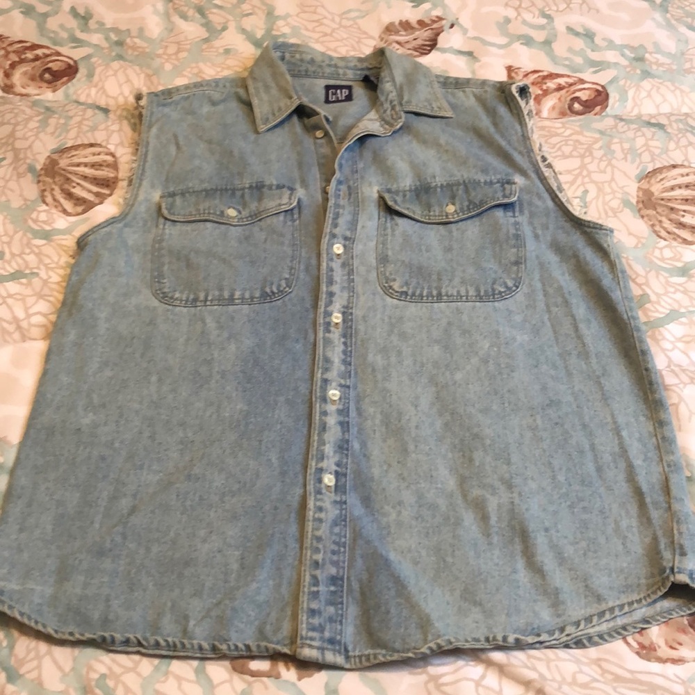 GAP Denim Button Down Jr & Women Small